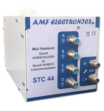 STC 44, Mini headend, 4 in DVBS/S2 transmodulator to quad DVBT/C out